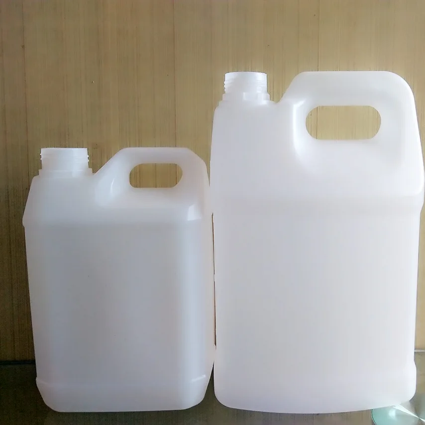 2 litres white colour plastic HDPE container bottle