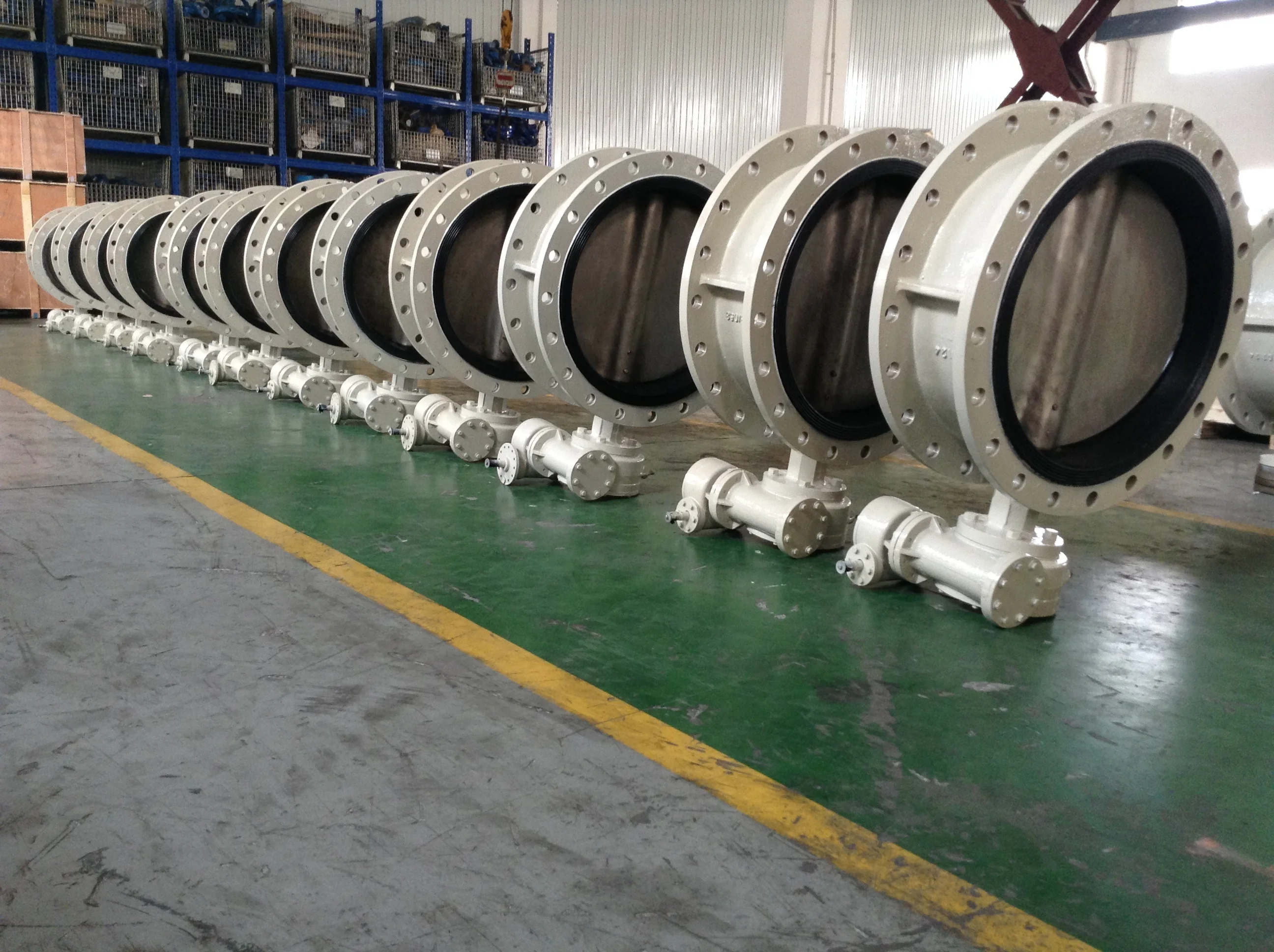 DIN 3202 k1  Flange end cast iron ductile iron gg25 ggg40 butterfly valve