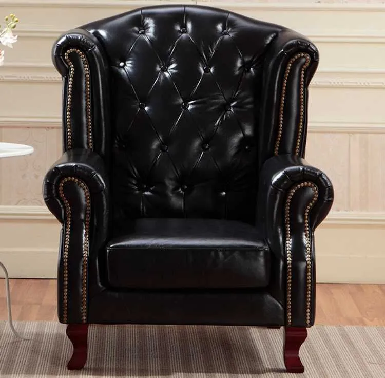 
Modern style leather sofa with ottoman 