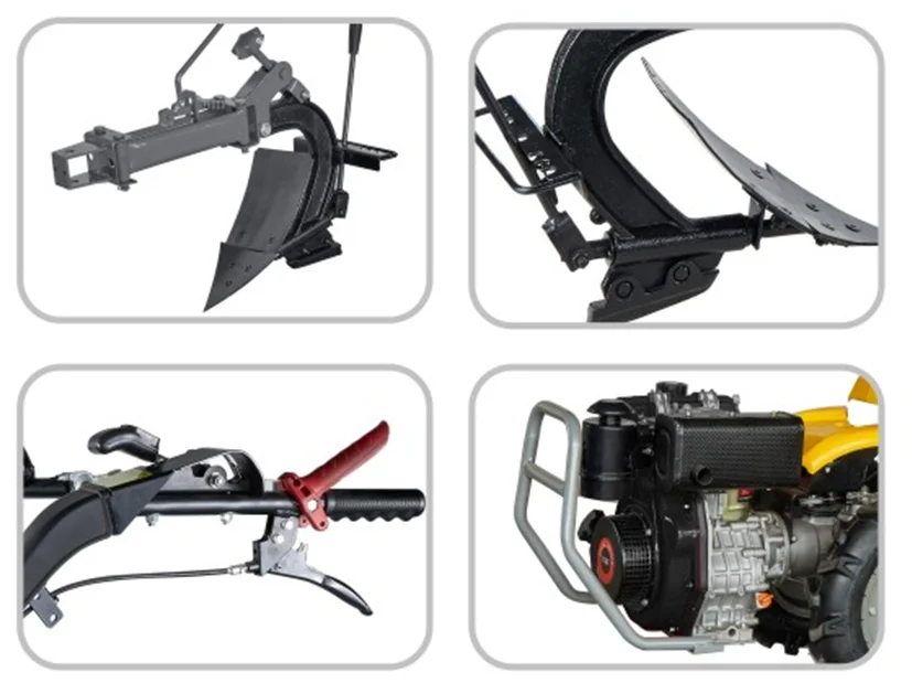 multifunctional two wheel walking tractor