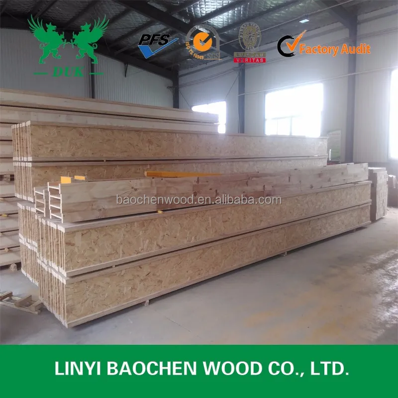 
Pine LVL flange H405 Wooden I Beam for building house 