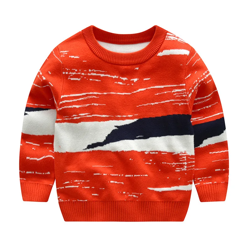 
Autumn children graffiti cartoon kids ugly baby boy sweater knitting machine designs 