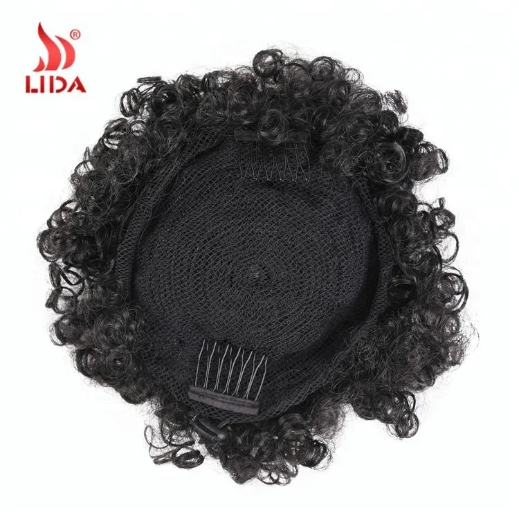 Curly Small Chignon afro Bun Hair Updo Donut Chignon Cheveux Clip In Hairpiece 9inch 2#