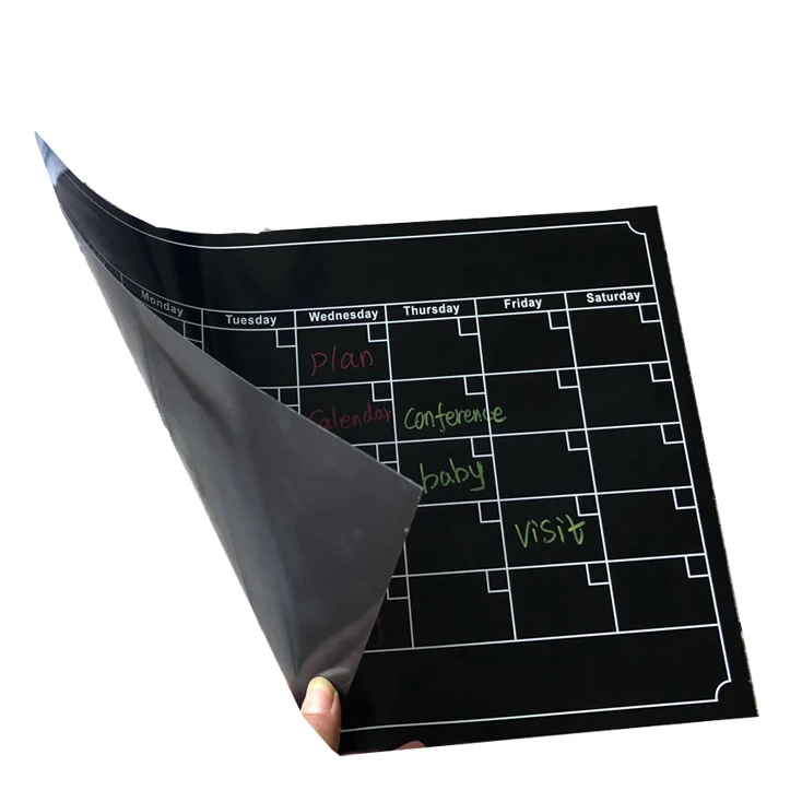 
Magnetic weekly planner 