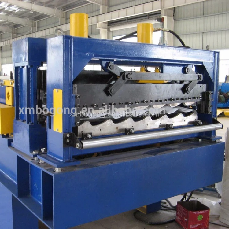 Step tile making machine glazed tile panel making machine metal tile forming machine