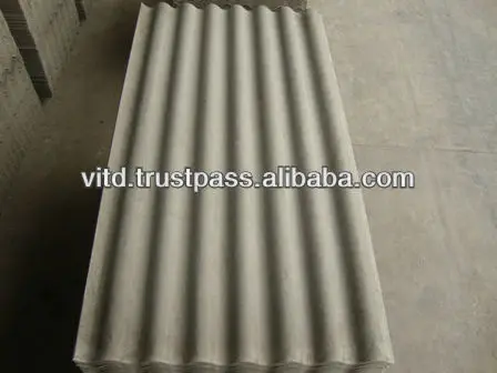 Kuralon fiber Non asbestos cement corrugated sheets 177/51