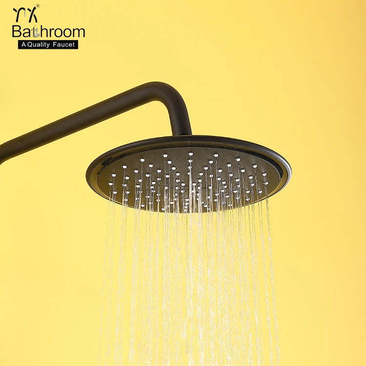 
Kaiping faucet Bathroom sanitary ware exposed matte black 100% brass body shower set bathroom taps faucet bathroom tapware 