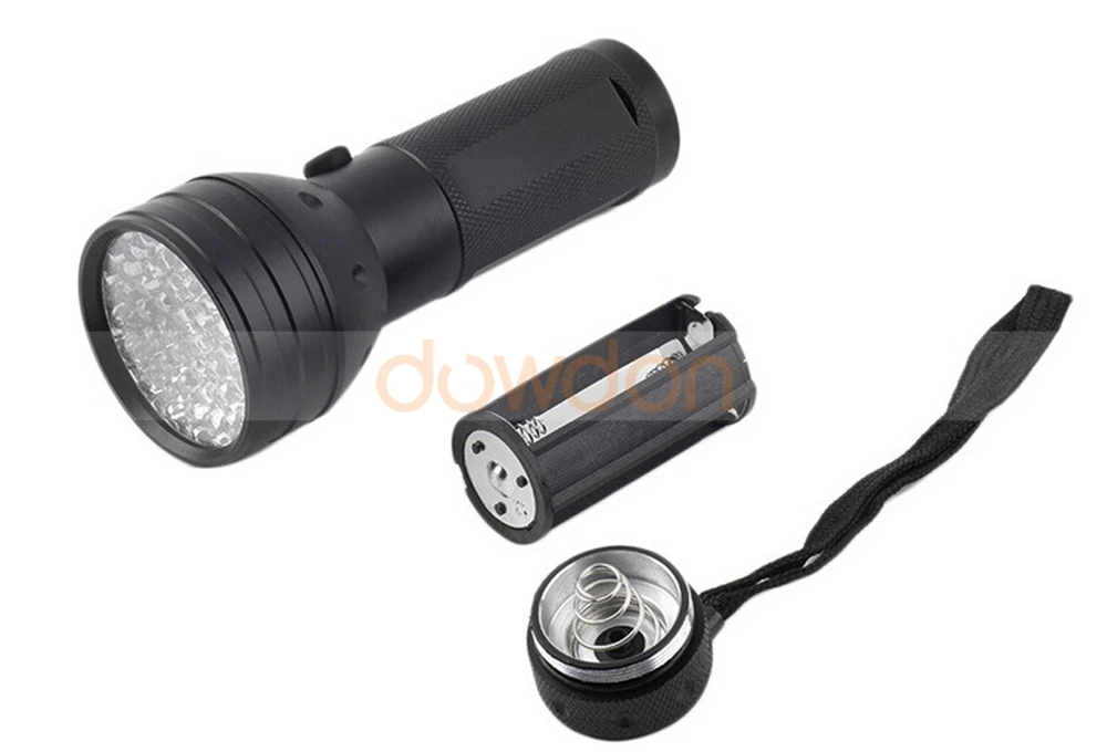 Rechargeable Fluorescent Lamp Cash Tester 51 LED UV Purple Light Nail Dry Flashlight