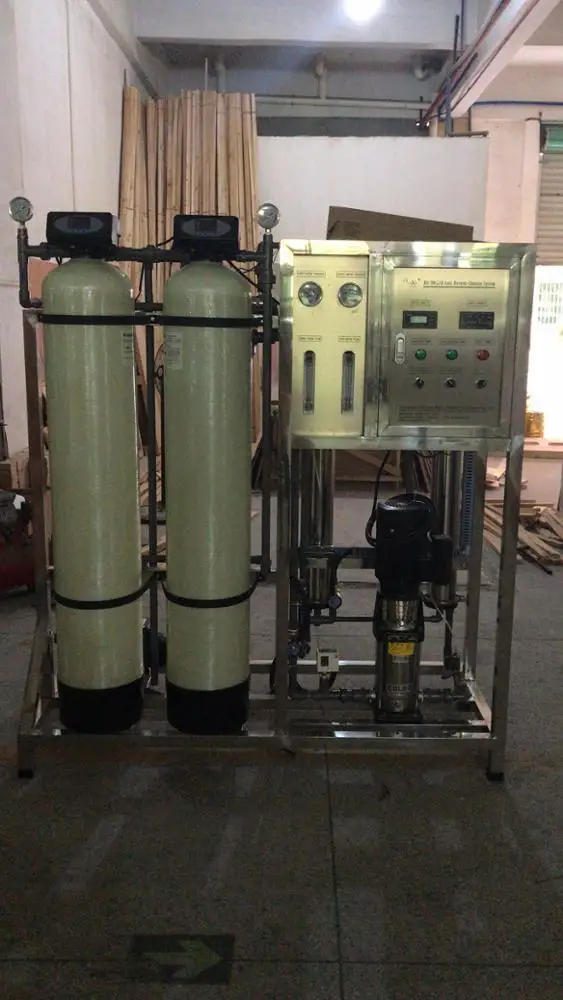 Factory Reverse Osmosis Sachet Water Plant 0.5T/L Manual Flush RO Water Desalination Treatment Machine