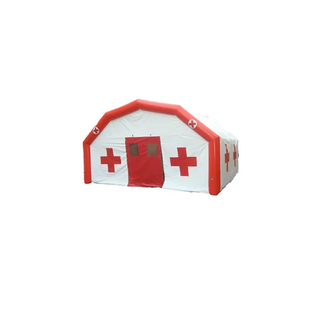 Low price High quality field ambulance inflatable Red Cross tent outdoor inflatable medical tent for sale