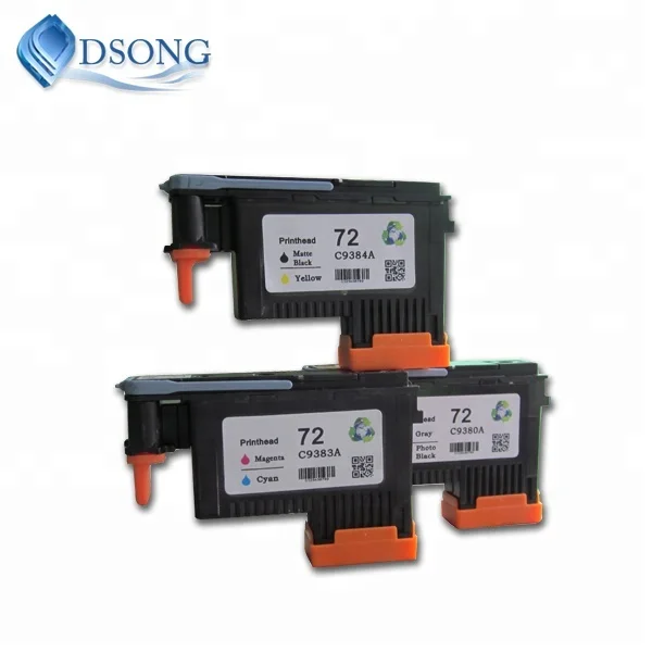 Ink Compatible 72 Ink Cartridges 6 Packs & 72 Print Head 3 Packs Replacement for T610, T1300, T1100 & T790 printer