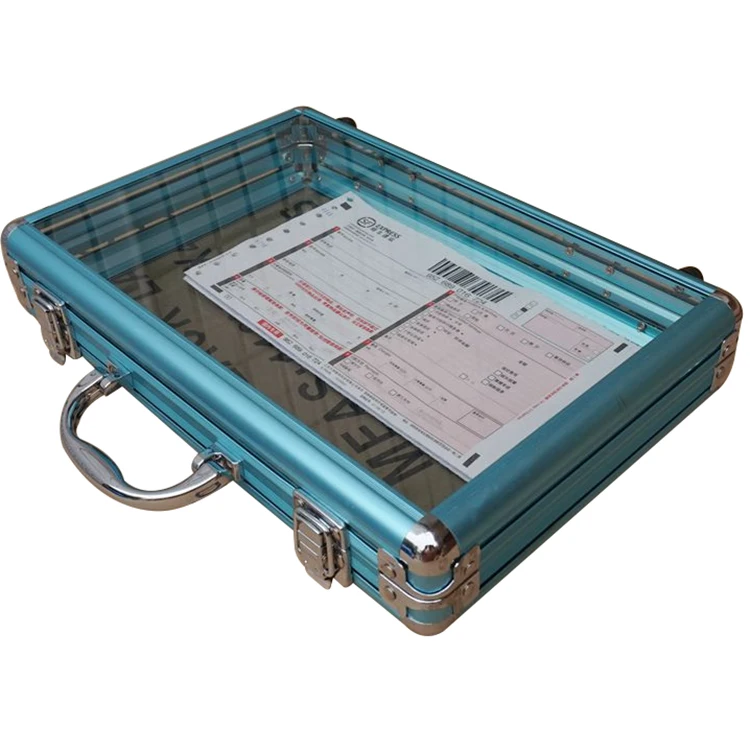 
Clear beauty women business acrylic aluminum briefcase 