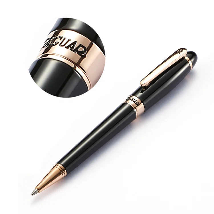 JR4002RG Chinese Factory supply rose gold colored ballpoint pen brands with low price