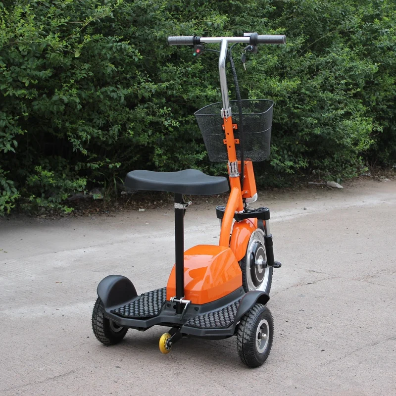 Low Price Supply 500w Brushless Motor Mini Electric Scooters 3 Three Wheeler Electric Adult Tricycle E-scooter For Disabled