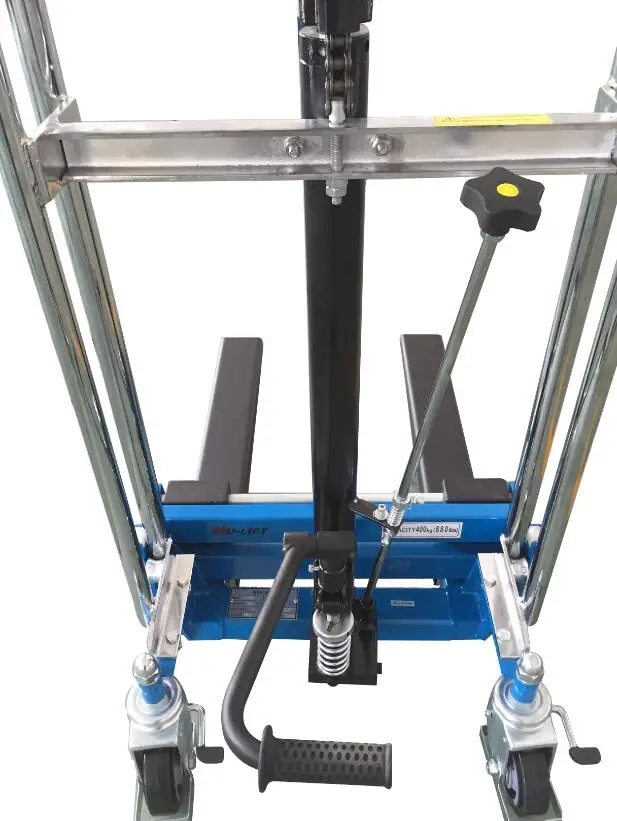 manual pedestrian forklift pallet stacker