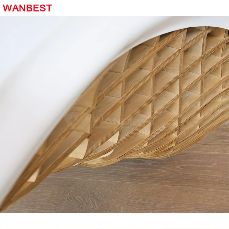 Wooden Curved Restaurant Spa Clinic Shop Cashier Counter Acrylic Beauty Salon Spa Reception Desk Marble Front Counter