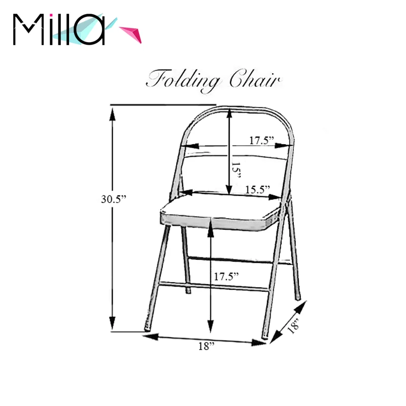 Taffeta Petals Gold Folding Chairs Covers