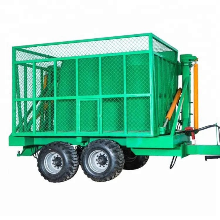 10Ton Tipping Sugarcane Trailer For 160hp tractor