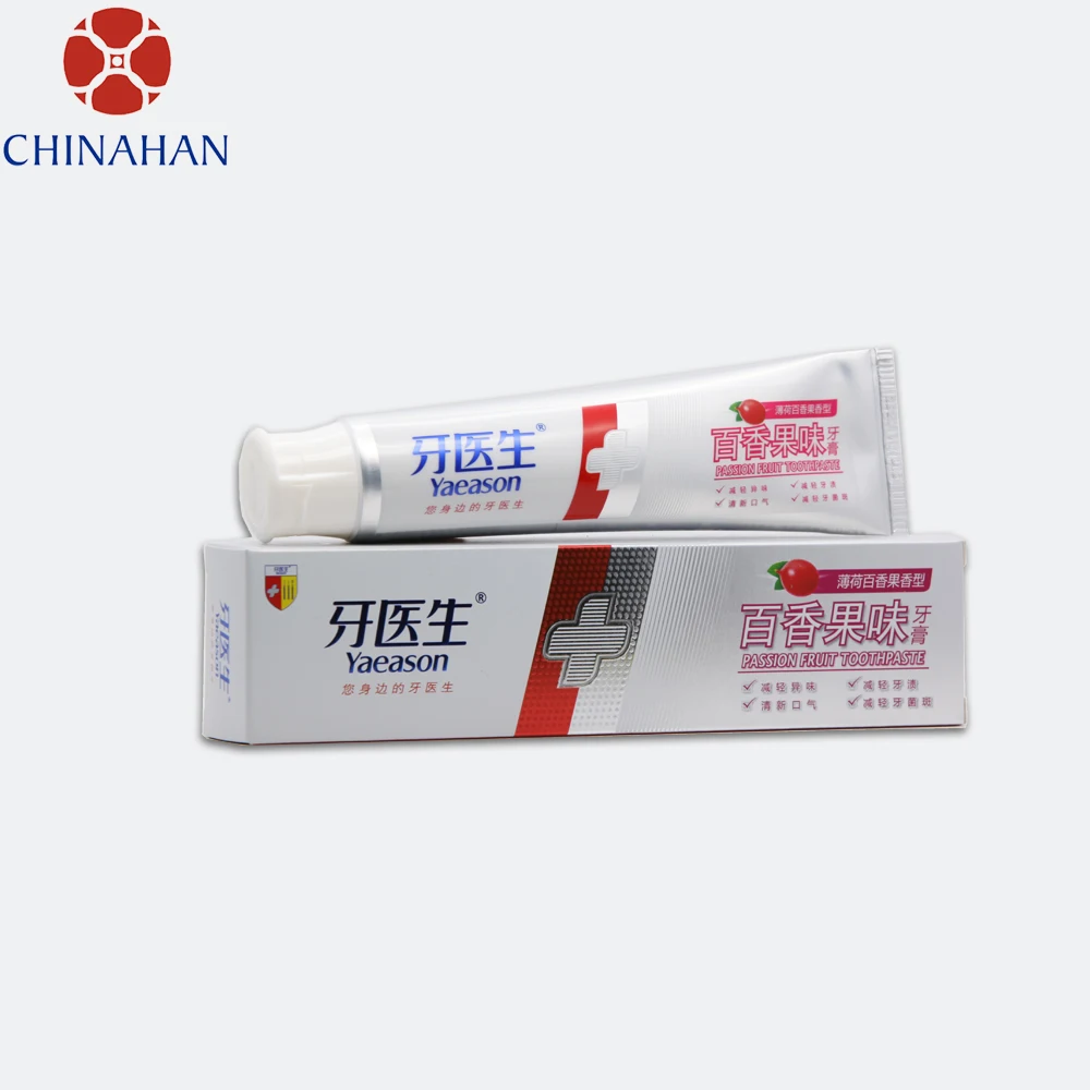 Natural Passion Fruit Tooth Paste / Cheap Guangzhou Toothpaste Manufacturer