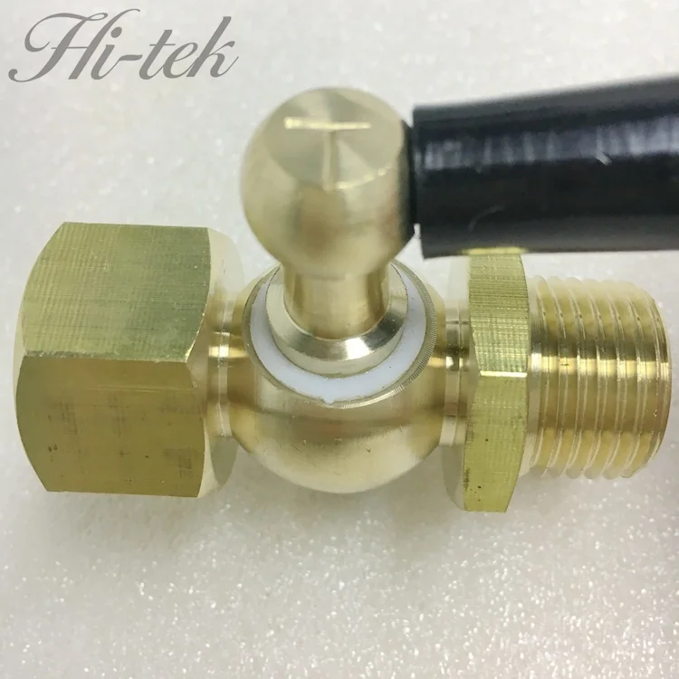 1/4 3/8 1/2 G BSPT NPT Hex Shoulder Brass Pressure Gauge Cock