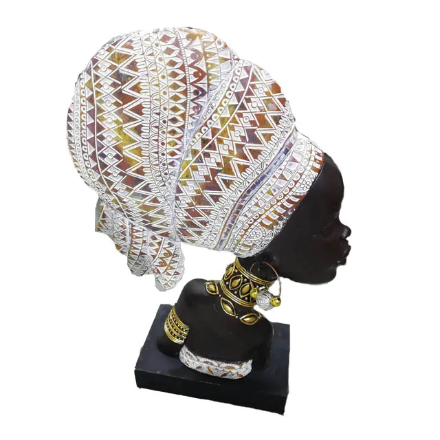 Горячая Распродажа скульптура Африканской женщины статуэтка