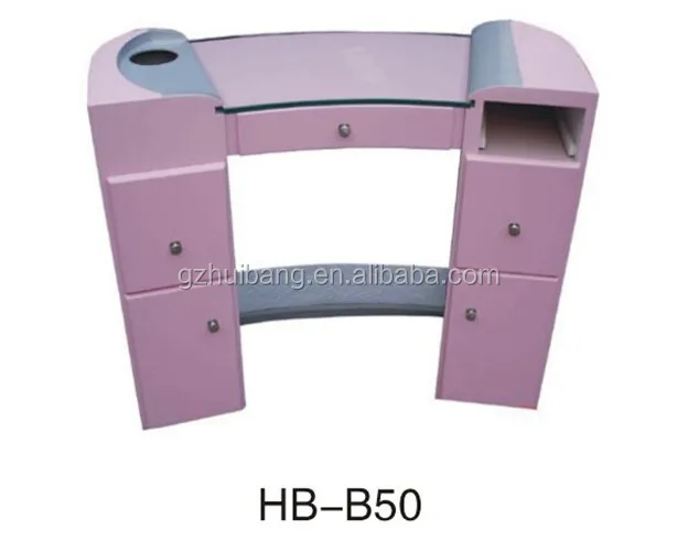 
modern pink nail manicure table sale cheap HB-B50 