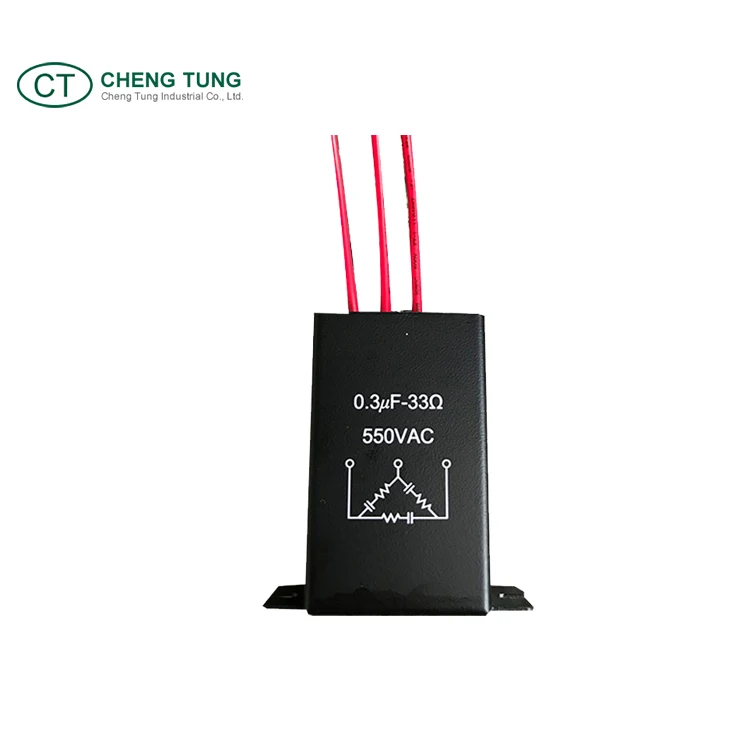Custom surge protector, machine tool 3-Phase 550V circuit Spark Quencher Film Capacitor