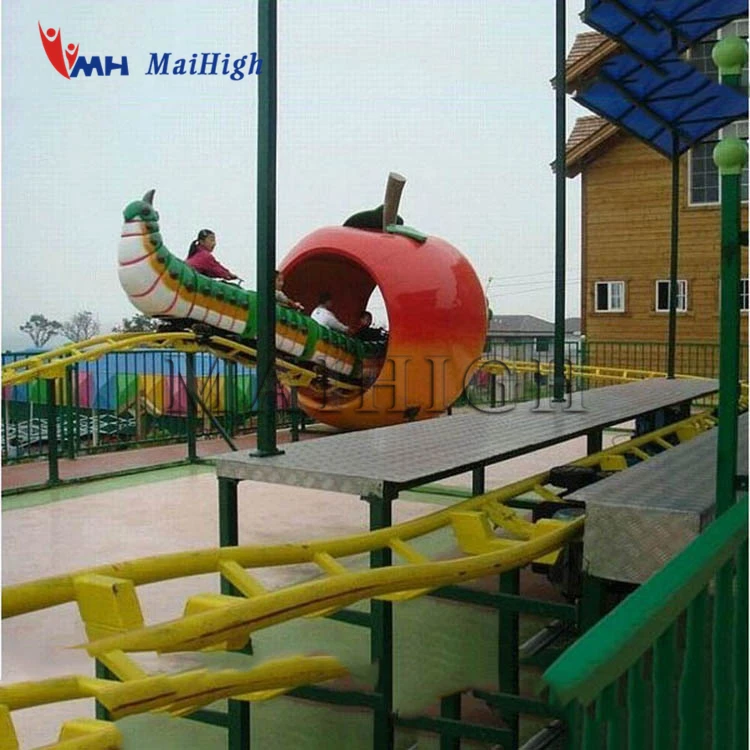 Factory Direct Amusement Equipment Fruit Worm Roller Coaster