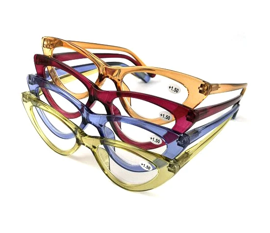 Anti blue ray Cat eye reading glasses,Plastic women cat eye reading glasses