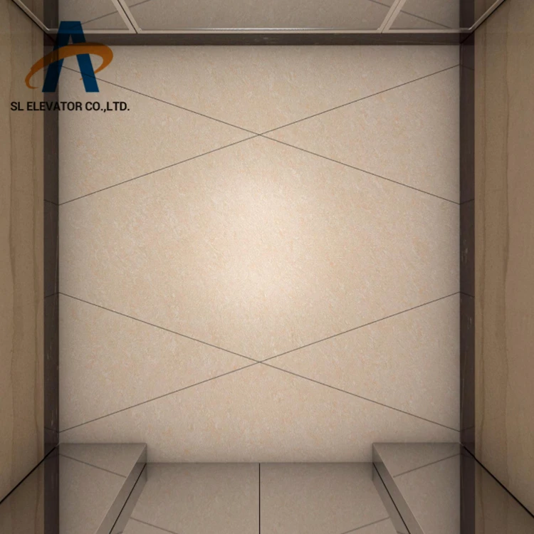 custom new passenger elevator with Marble an mirror stainless steel lift