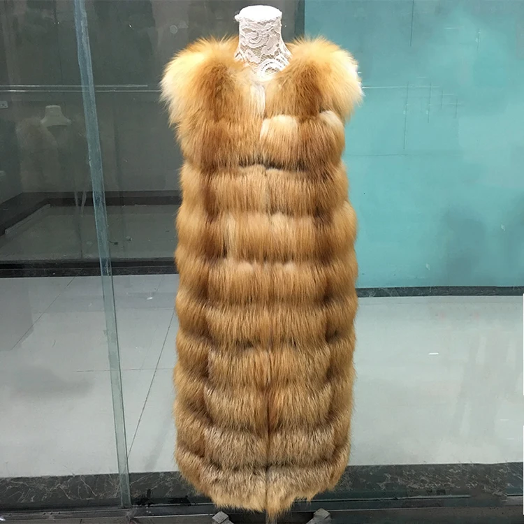 Alibaba Wholesale Adults Elegant Beautiful Women Real Fox Fur Vest