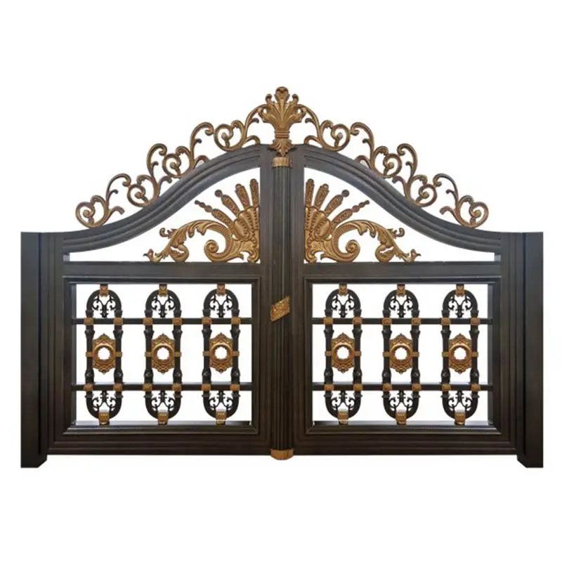 CBMMART Cheap Modern House Wrought Iron Main Gates Designs Simple Gate Design