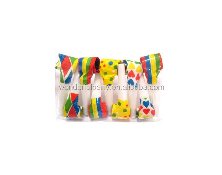 Wonderful Party Blowers Gift Birthday Blowouts Horns Whistles Musical Paper Noisemakers Glitter Fringe Metal Party Favors