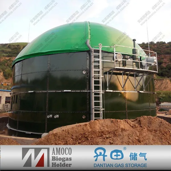 Popular biogas digester tank, biogas reactor, for biogas plant