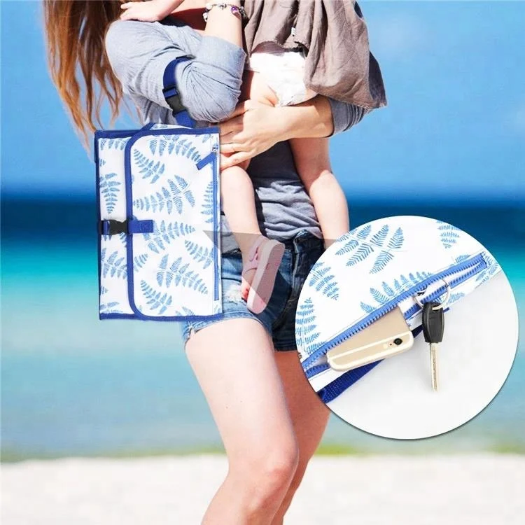 Travel Full Printing Hanging Baby Diaper Changing Pad Portable nappy change mat clutch