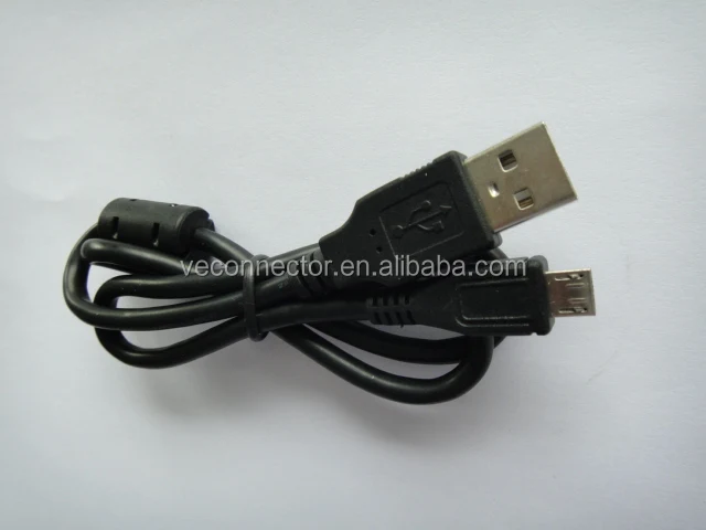 black Micro USB BM to AM charge cable,use for mobile phone