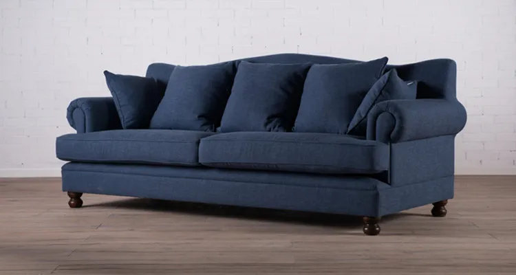 Antique Fabric Tufted Sofa Living Room French Style Removable Cover full Cover Sofa Furniture