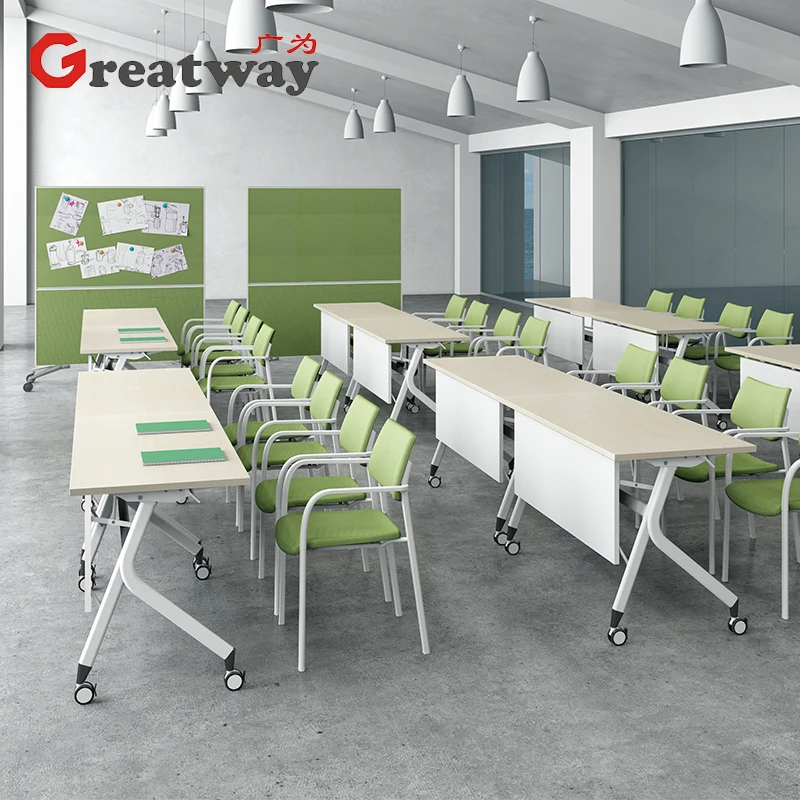 Custom White Modern Iron Executive Furniture Office Desk Home Office Commercial Furniture Metal Foldable School Hotel  Office