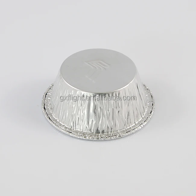 Food grade Baking Aluminum Foil Egg Tart Pan For Airline Food Container