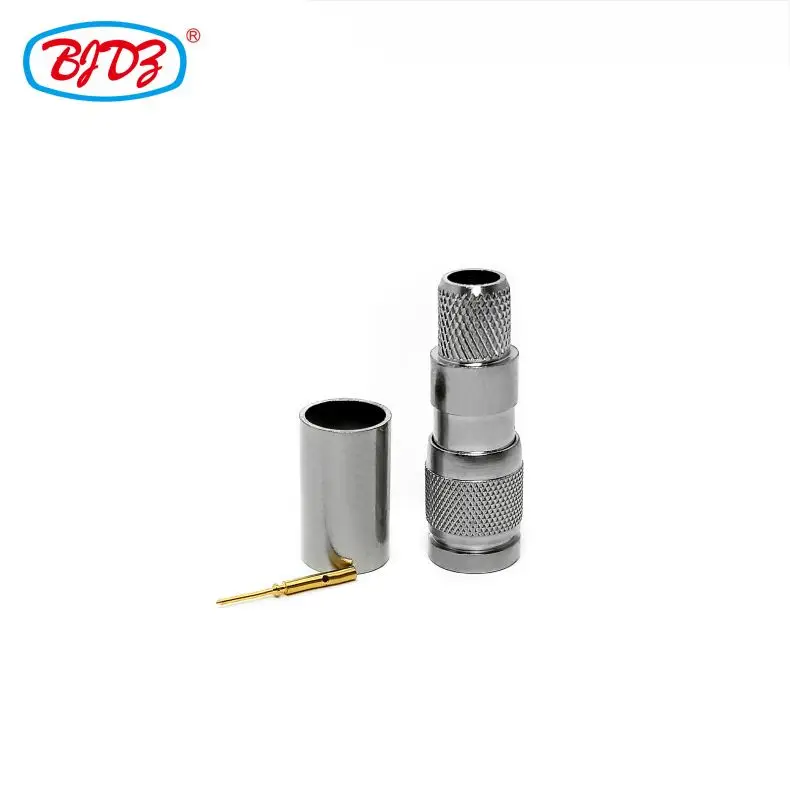 Precision Connector CC4 SAA Din 1.0/2.3 Male Plug Connector Crimp For BT3002 Cable Pigtail Connector