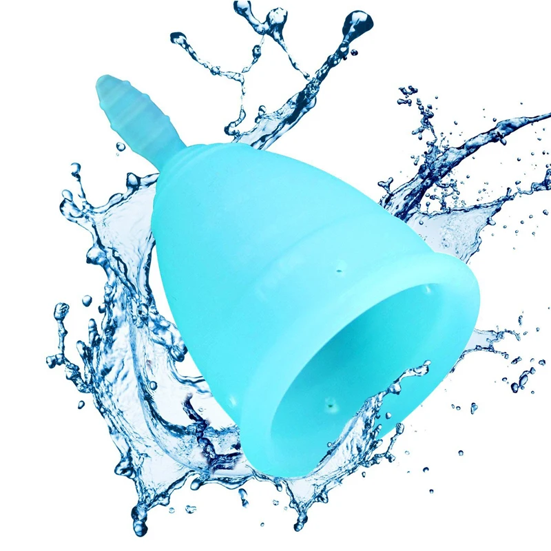 
Menstrual Cups Intimate Care 100% Medical Silicone Reusable Period Cups Feminine Hygiene Protection with Carry Storage Bag 