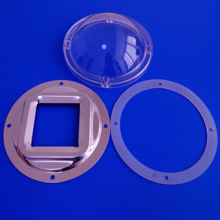 118mm Diameter PC Material Floodlight LED Lamp Cover For 100W 200W
