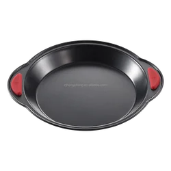 Non Stick Bakeware Round Cake Pan W/Silicon Grips