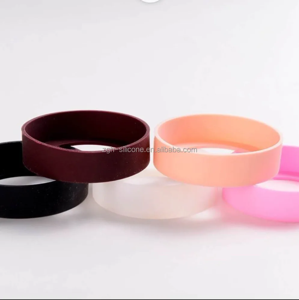 Round Silicone Cup Holder Heat Resistant Silicone Water Bottle Sleeve Cover