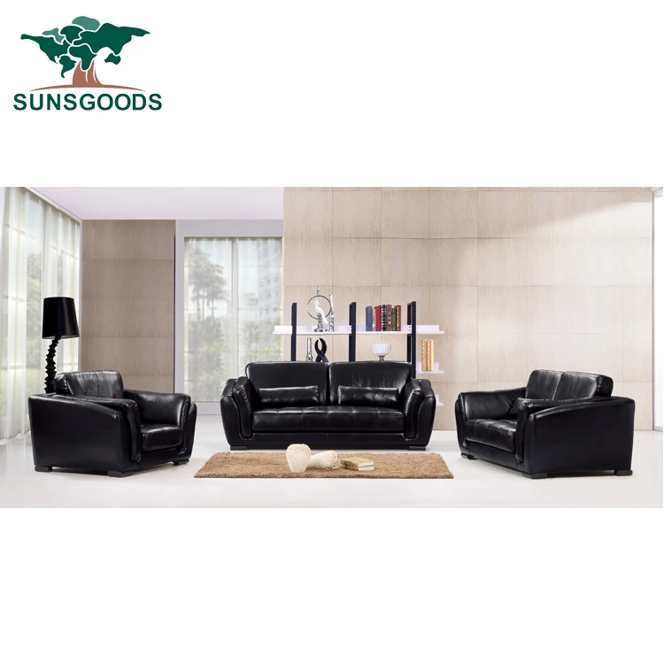 
Black real leather sofa,Dubai leather sofa furniture,5 seater sofa set 