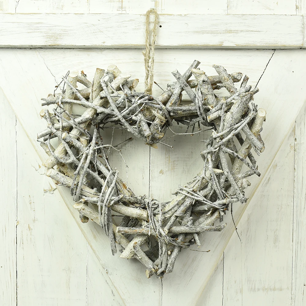 natural twigs and weaving hanging wreath, Christmas wreath, wooden door wreath