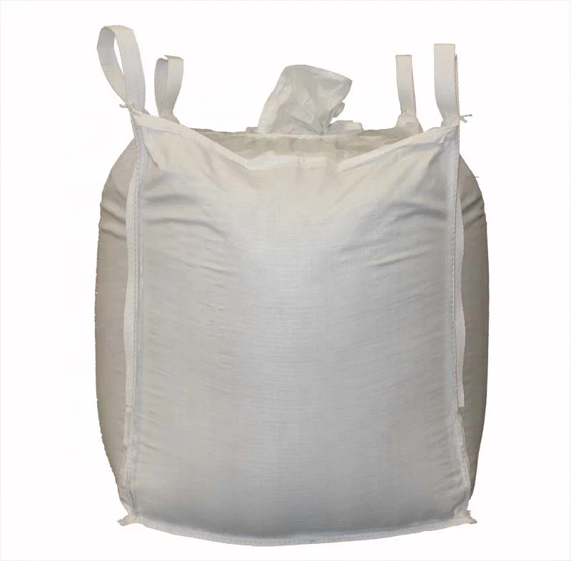 High quality bottom fully open FIBC big bag packing for grain and other agricultural products fast unloading safety factor 5:1