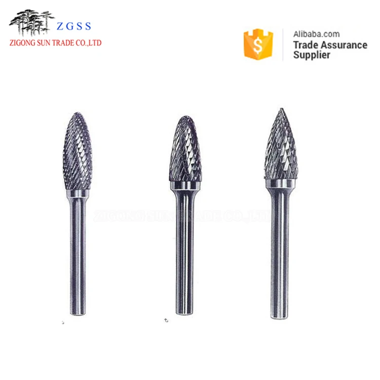 Zigong manufacture tungsten carbide rotary burrs in grade of YG7/YG8/YK15