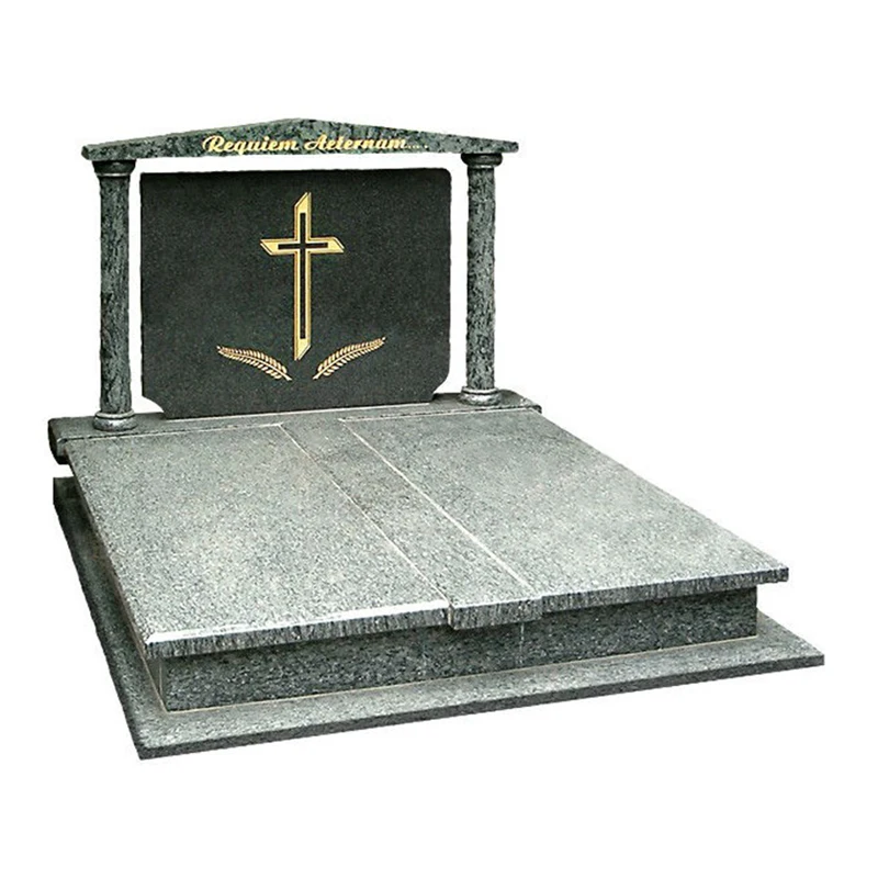 JK bahama blue granite headstone cards granite grave stones poland style