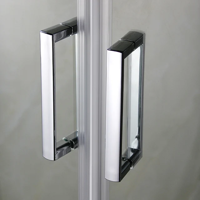 quarter sliding shower cabin  with chrome aluminum